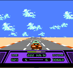Rad Racer (Europe) In game screenshot